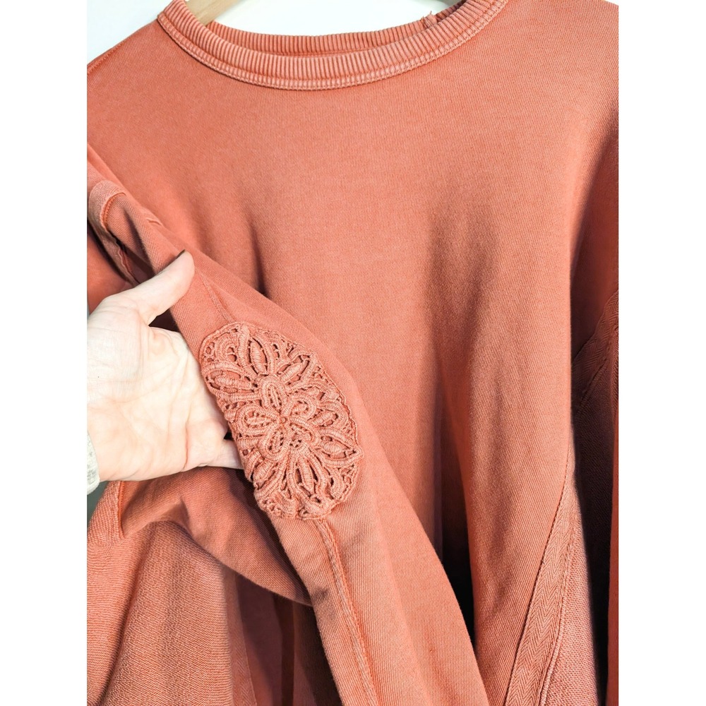 Aerie Rust Crew Neck Sz S - Picture 2 of 3
